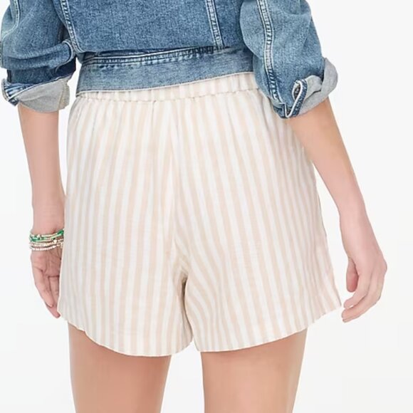 J. Crew Linen-blend pull-on short Size Small - Picture 2 of 10